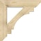 Ekena Millwork Merced Slat Rough Sawn Bracket w/ Offset Brace, Douglas Fir, 8"W x 36"D x 36"H BKT0806X36X36MRC06RDF - alternate 2